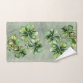 Mooie groene Waterverf Shamrock Bad Handdoek (Handdoek)