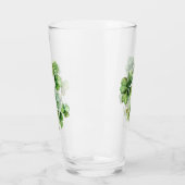 Mooie groene Waterverf Shamrock Glas (Links)
