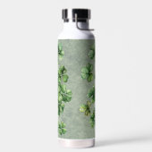 Mooie groene Waterverf Shamrock Waterfles (Links)