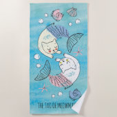 Mooie groene Waterverf Tao van Meowmaids Strandlaken (Voorkant)