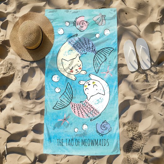 Mooie groene Waterverf Tao van Meowmaids Strandlaken