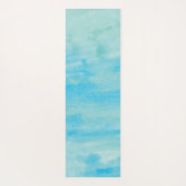 Mooie groene Waterverf Tao van Meowmaids Yogamat (Achterkant)