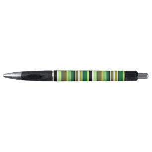 Mooie groene witte strepen pen