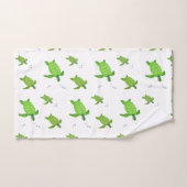 Mooie groene zeeschildpadden op wit bad handdoek (Handdoek)
