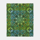 Mooie Groenen en Blues Mandala Fleece Deken (Voorkant)