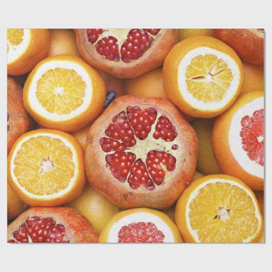 Mooie groenten en fruit cadeaupapier (Vlak)