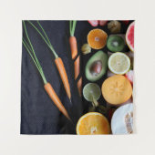 Mooie groenten en fruit wandkleed (Voorkant)