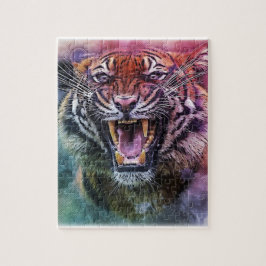 Mooie gromling Bengaalse tijger Legpuzzel
