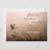 Mooie grot, witte haron-bruiloft kaart (Voorkant)