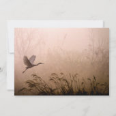 Mooie grot, witte haron-bruiloft kaart (Achterkant)