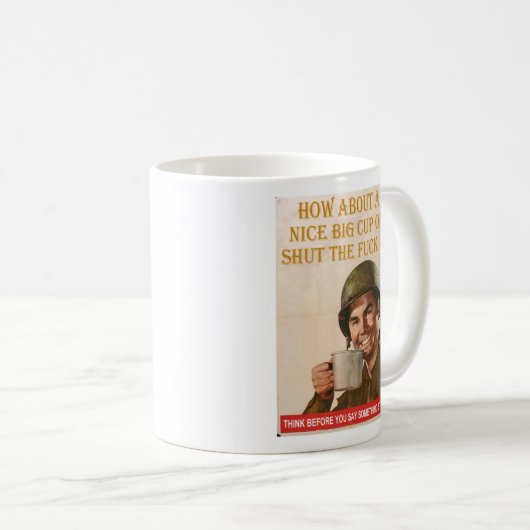 Mooie grote beker van STFU Koffiemok (Voorkant rechts)