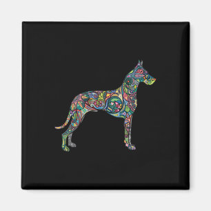 Mooie Grote Deen Dog Totem Tattoo Art Hoodie Magneet