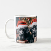 Mooie Grote Deen Honden Kerstkunst