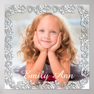 Mooie grote fotoposter met schrift rand poster