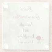 Mooie Grote Grootmoeder citaat Glazen Onderzetter (Achterkant)