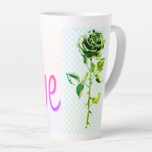 Mooie grote Latte mok (Rechterhoek)