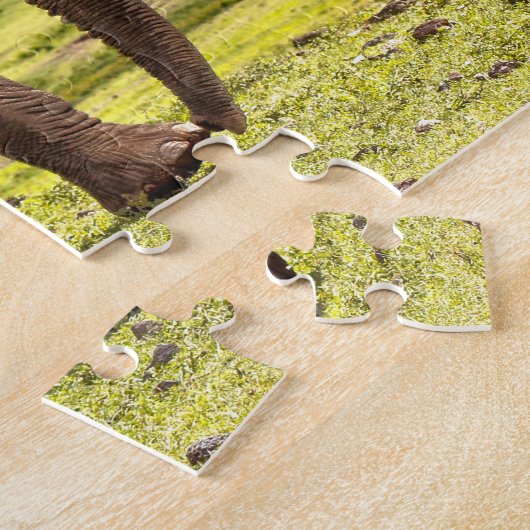 Mooie grote olifant foto legpuzzel (Zijkant)