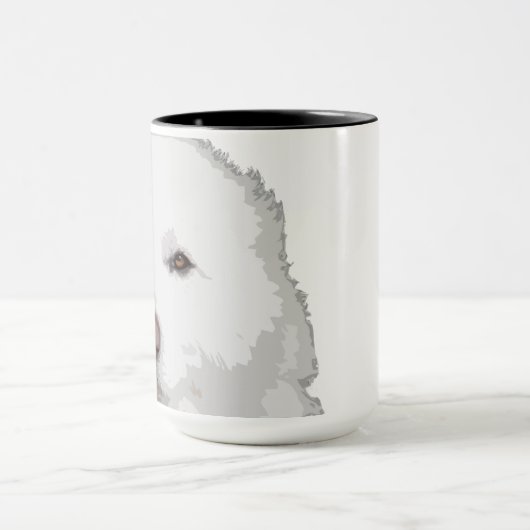 Mooie Grote Pyreneeën Mok van Dog Coffee (Midden)