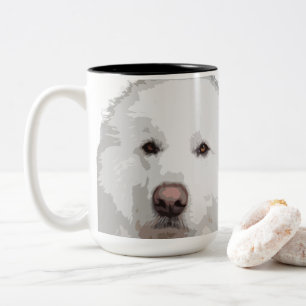 Mooie Grote Pyreneeën Mok van Dog Coffee