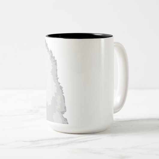 Mooie Grote Pyreneeën Mok van Dog Coffee (Voorkant rechts)