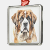 MOOIE GROTE SAINT BERNARD HOND METALEN ORNAMENT (Links)