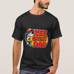 Mooie Grote Vader Grappige Visser Vaderdag T-shirt