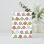 Mooie  grote voorwielfietsen briefkaart (Staand voorkant)