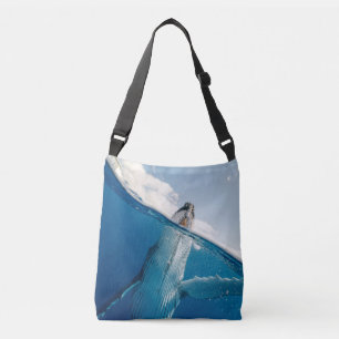 Mooie grote walvis crossbody tas