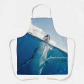 Mooie grote walvis schort (Voorkant)