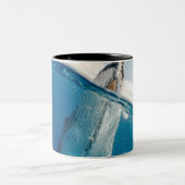 Mooie grote walvis tweekleurige koffiemok (Center)