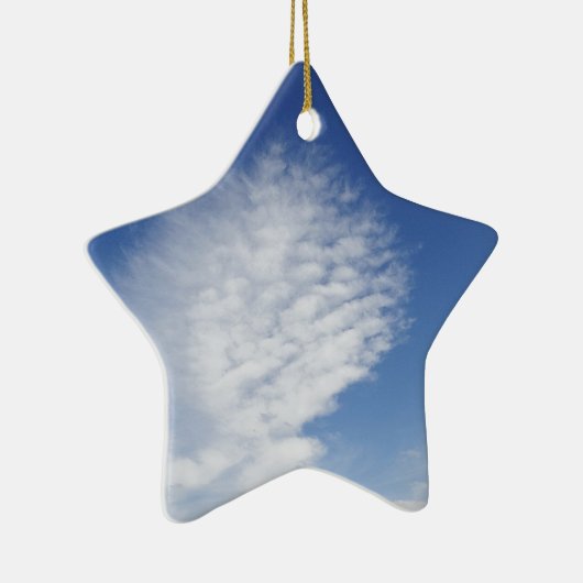 Mooie, grote wolk keramisch ornament (Rechts)