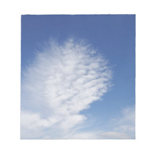 Mooie, grote wolk notitieblok