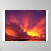 Mooie Guam Sunset Poster (Voorkant)