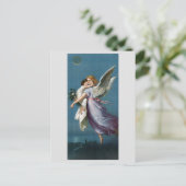 Mooie Guardian Angel Painting Briefkaart (Staand voorkant)