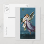 Mooie Guardian Angel Painting Briefkaart (Voorkant / Achterkant)