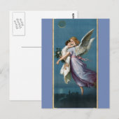 Mooie Guardian Angel Painting Briefkaart (Voorkant / Achterkant)