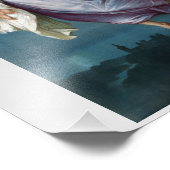 Mooie Guardian Angel Painting Foto Afdruk (Hoek)