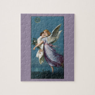 Mooie Guardian Angel Painting Jigzaag Puzzle Legpuzzel