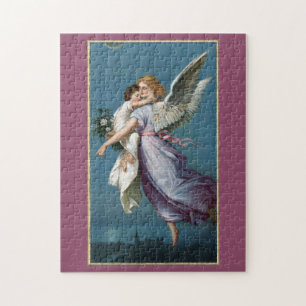 Mooie Guardian Angel Painting Legpuzzel