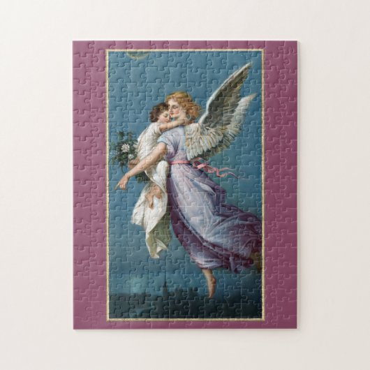 Mooie Guardian Angel Painting Legpuzzel (Verticaal)