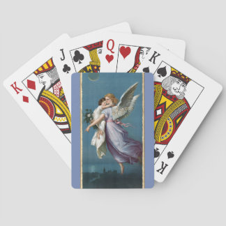 Mooie Guardian Angel Painting Pokerkaarten