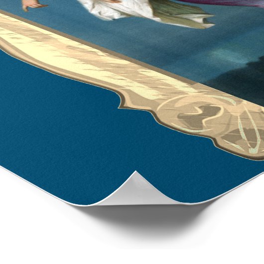 Mooie Guardian Angel Painting Poster (Hoek)