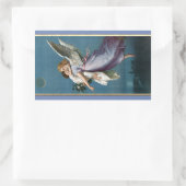 Mooie Guardian Angel Painting Rechthoekige Sticker (Tas)