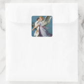 Mooie Guardian Angel Painting Vierkante Sticker (Tas)