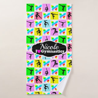 MOOIE GYMNASTIEK VLINDER ONTWERP BADHANDDOEK
