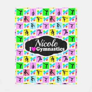 MOOIE GYMNASTIEK VLINDER ONTWERP FLEECE DEKEN