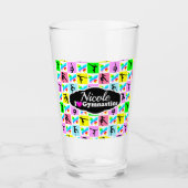 MOOIE GYMNASTIEK VLINDER ONTWERP GLAS (Voorkant)