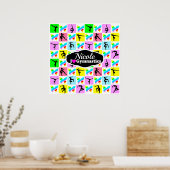 MOOIE GYMNASTIEK VLINDER ONTWERP POSTER (Keuken)