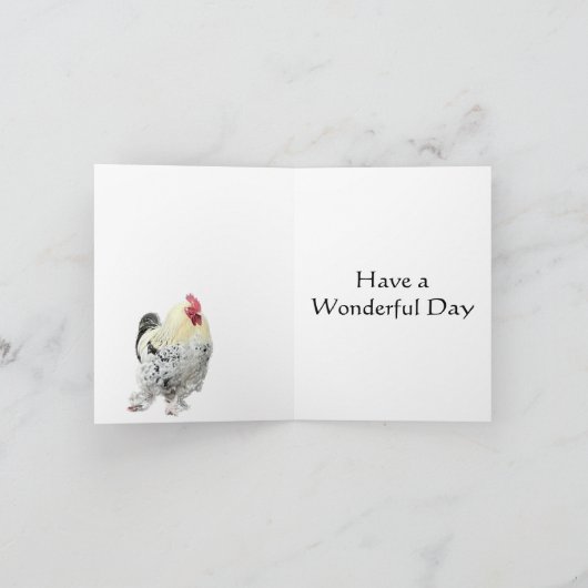 Mooie Haan Kaart (Binnen)