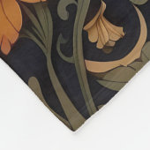 Mooie  haan William Morris geïnspireerd Fleece Deken (Hoek)